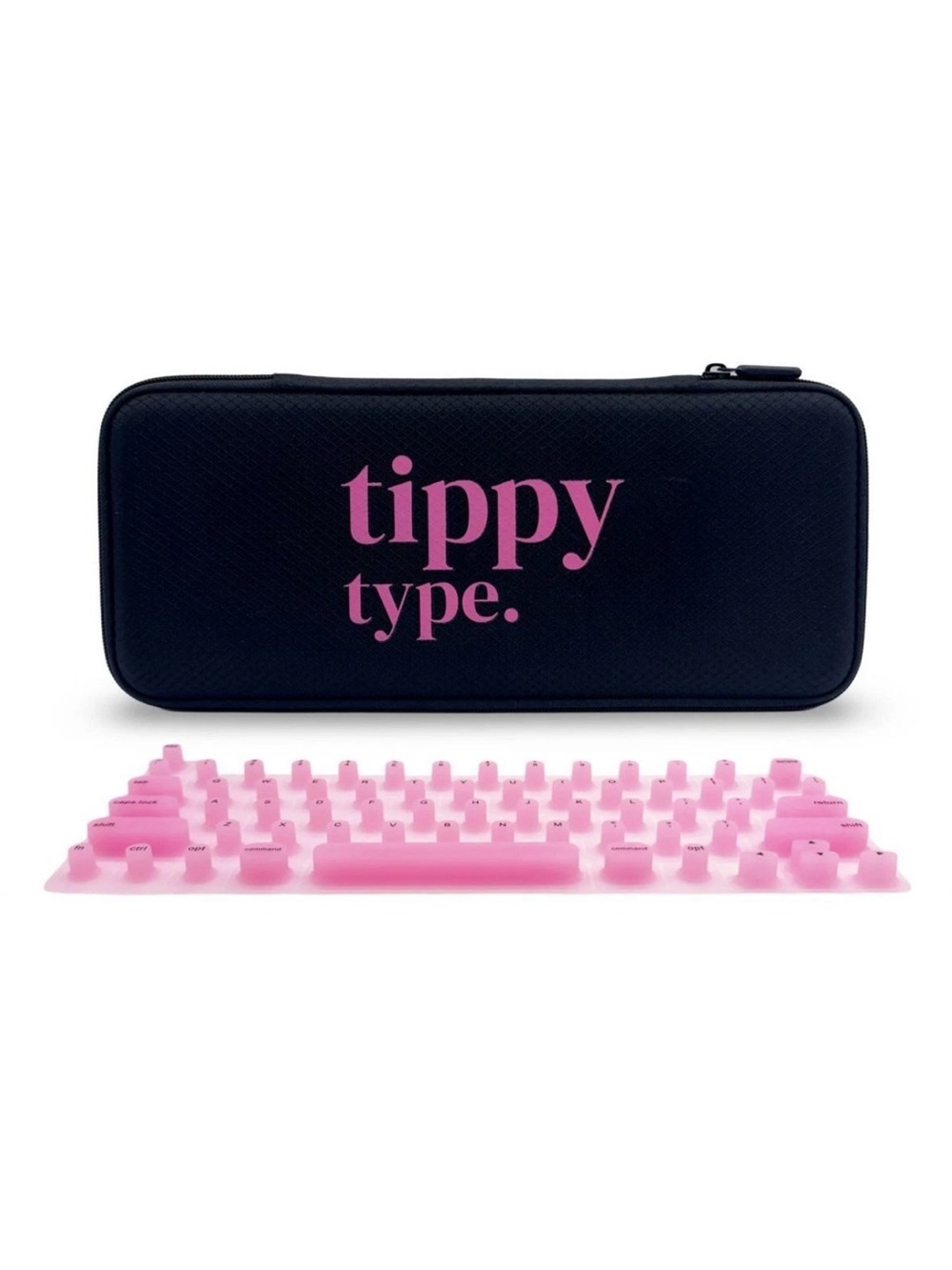 Tippy Type Keyboard Case with Pink Keycap Set - Picture 1 of 4